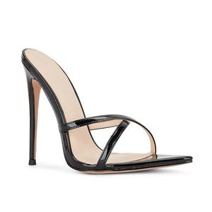 Donatella Mule - Patent Black FEMME LA
